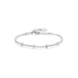 Bracciale Componibile Rosato in Argento con Zirconi - Storie - RZB001