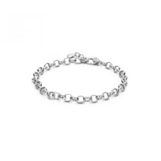 Bracciale Componibile Rosato in Argento con Maglia Forzatina - Storie - RZB015