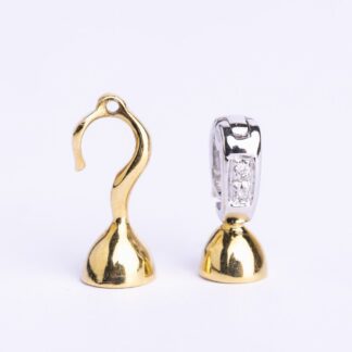 Susta per Collana in Oro Bianco e Giallo con Diamanti - SU54AV9B