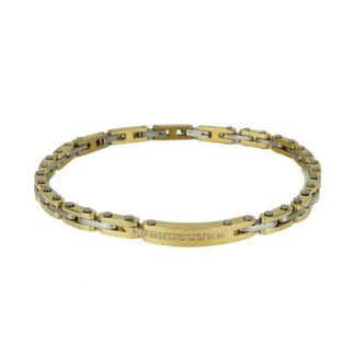 Bracciale Zancan in Acciaio con Zirconi - UHB047
