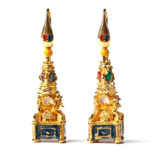 Orecchini Isola Bella in Argento e Smalto | Candelora Lanterna - 20000148