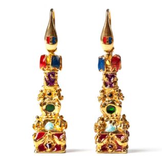 Orecchini Isola Bella in Argento e Smalto | Candelora Bandiere - 20000151