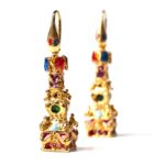 Orecchini Isola Bella in Argento e Smalto | Candelora Bandiere - 20000151