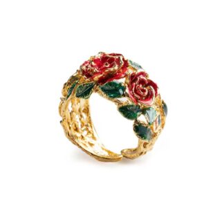 Anello Isola Bella in Argento e Smalti Rosa - 20001161