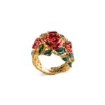 Anello Isola Bella in Argento e Smalti Rosa - 20001161