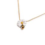 Collana Isola Bella in Argento e Smalti Ape Margherita - 20001164