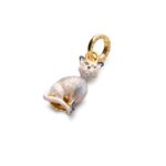 Charm Isola Bella in Argento e Smalti Gatto - 20001171