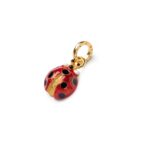 Charm Isola Bella in Argento e Smalti Coccinella - 20001172
