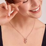 Collana Rosato in Argento con Pendenti Cuori - Got Me - RZGM01