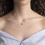 Collana con Ciondolo in Oro Giallo con Rubini e Diamanti | Tartaruga - CL030R