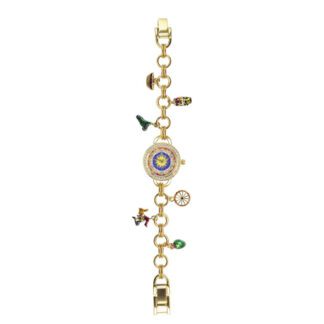 Orologio Solo Tempo Mizzica in Acciaio con Charms Siciliani - Il Sole - MJ130