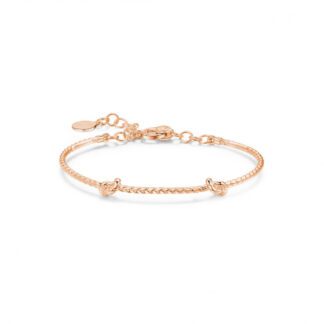 Bracciale Rosato Componibile in Argento con Nodi - Storie - RZB007