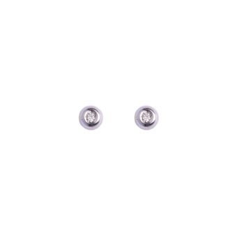 Orecchini Punto Luce in Oro Bianco con Diamanti - 915122
