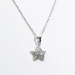 Pendente a Stella da Donna in Oro Bianco con Diamanti - CI44KI12G