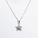 Pendente a Stella da Donna in Oro Bianco con Diamanti - CI44KI12G