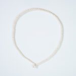 Collana Girocollo in Perle e Gancio in Oro Bianco - PNO43B