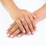 Anello Solitario in Oro Bianco con Diamante - AN124LTG18LB