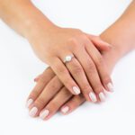 Anello da Donna in Oro Bianco con Diamanti e Perla - AN15P7/8LTG23