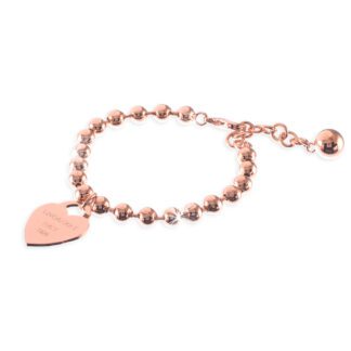 Bracciale da Donna Unoaerre in Bronzo Rosè con Cuore - 1314