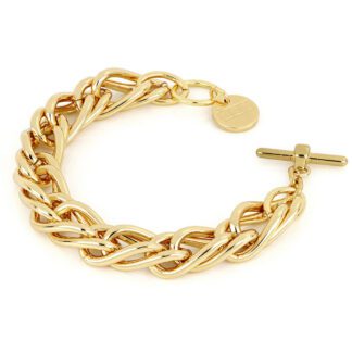 Bracciale da Donna Unoaerre in Bronzo Dorato con Catena Spiga - 1865