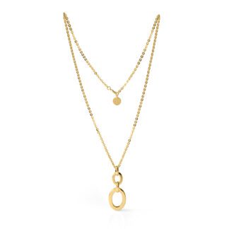 Collana con Pendente Unoaerre in Bronzo Dorato - 1936