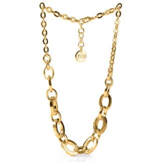 Collana con Pendente Unoaerre in Bronzo Dorato - 1939
