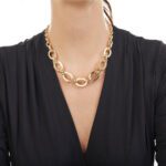 Collana con Pendente Unoaerre in Bronzo Dorato - 1939