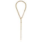 Collana da Donna Unoaerre in Bronzo Dorato con Sfere - 1990