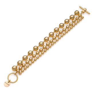 Bracciale da Donna Unoaerre in Bronzo Dorato con Sfere - 1992