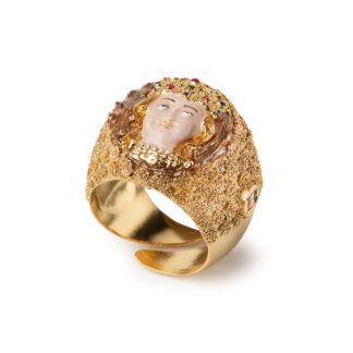 Anello Isola Bella in Argento con Smalti Sant'Agata - 20001176