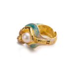 Anello Isola Bella in Argento con Perla Sirena - 20001207
