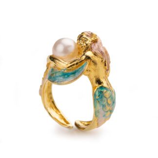 Anello Isola Bella in Argento con Perla Sirena - 20001207