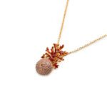 Collana Isola Bella in Argento e Smalti Riccio Carosello e Corallo - 20001217