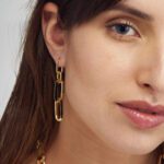 Orecchini Pendenti da Donna Unoaerre in Bronzo Dorato - 2024