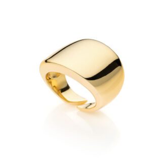 Anello a Fascia da Donna Unoaerre in Bronzo Dorato - 2046