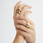 Anello a Fascia da Donna Unoaerre in Bronzo Dorato - 2046