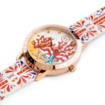 Orologio Isola Bella in Acciaio e Pelle Corallo - 40000084