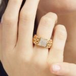 Anello da Donna Unoaerre in Argento Dorato con Zirconi - 6038