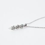 Collana con Pendente Trilogy in Oro Bianco con Diamanti - 13PE77752