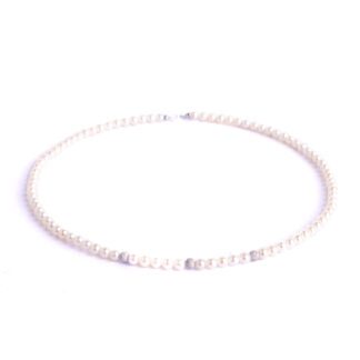 Collana da Donna in Perle e Oro Bianco - N160B/3