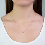 Collana con Punto Luce in Oro Giallo con Diamante - 2445325