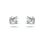 Orecchini Punto Luce in Oro Bianco con Diamanti - 2215295