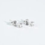 Orecchini Punto Luce in Oro Bianco con Diamanti - 4245565