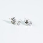 Orecchini Punto Luce in Oro Bianco con Diamanti - 4585610