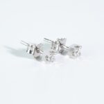 Orecchini Punto Luce in Oro Bianco con Diamanti - 3385450
