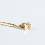 Collana con Punto Luce in Oro Giallo con Diamante - 2445325
