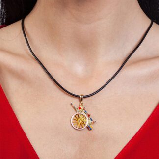 Collana Isola Bella in Argento e Tessuto con Smalti | Carretto – 20000111