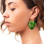 Orecchini Isola Bella in Argento e Smalto | Monstera - Giardino Segreto - 20000367