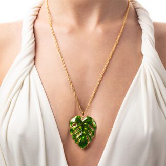 Collana Isola Bella in Argento e Smalti | Monstera - Giardino Segreto - 20000368