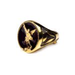Anello Isola Bella in Argento e Smalto | San Michele Arcangelo - Gloriae - 20000848